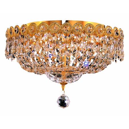Elegant Lighting Royal Cut Clear Crystal Century 4-Light V1900F14G/RC